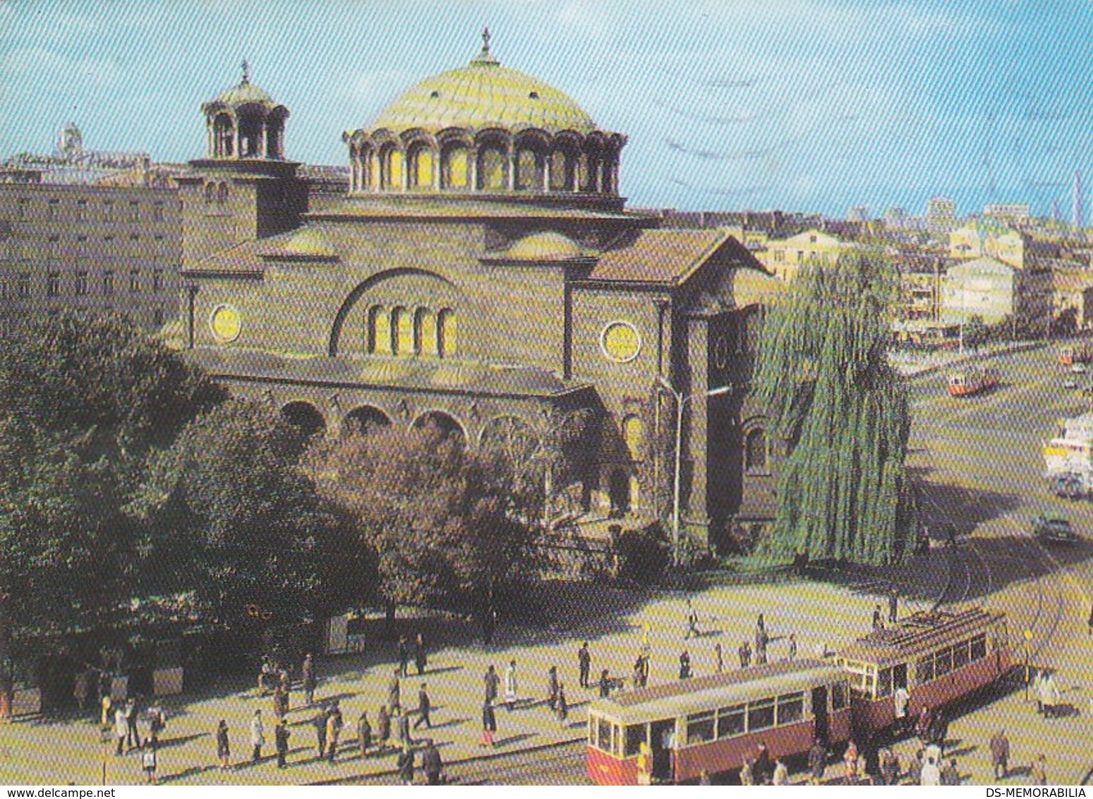 Sofia - Lenin Square - Tram Tramway Strassenbahn 1975 - Bulgarije