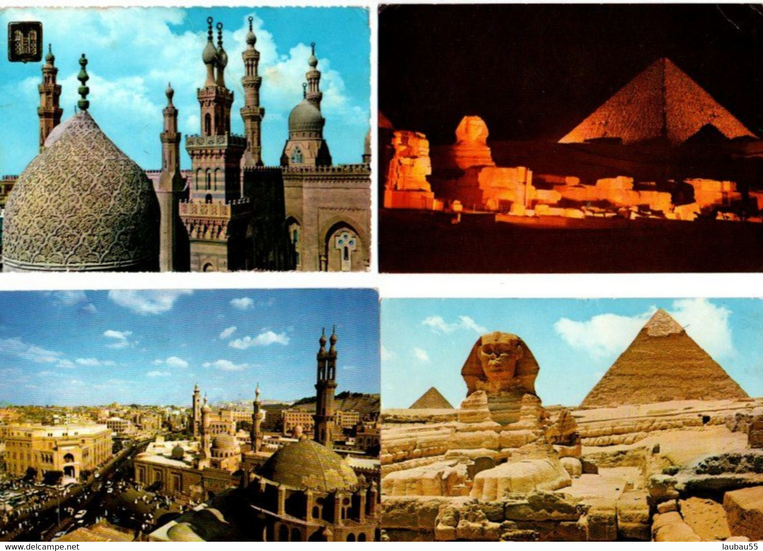 EGYPTE -------- 24 DONT 18  CARTES NEUVES DOS VIERGE 3 MODELES - Museos