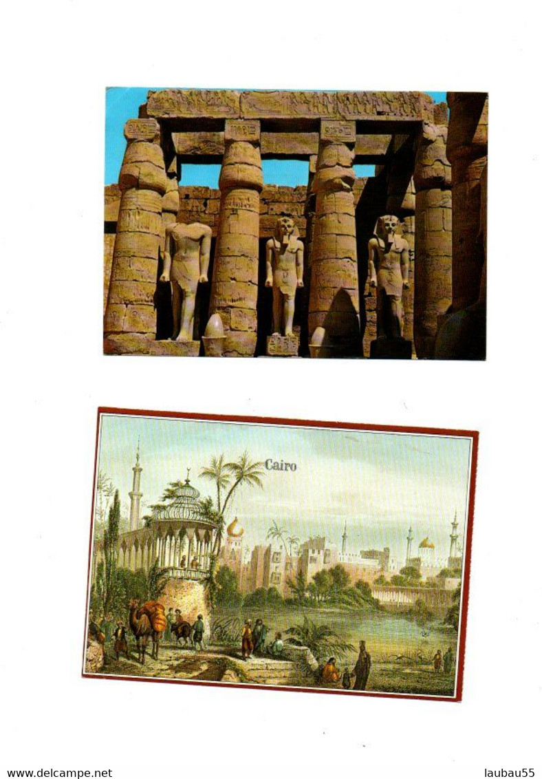 EGYPTE -------- 24 DONT 18  CARTES NEUVES DOS VIERGE 3 MODELES - Musées