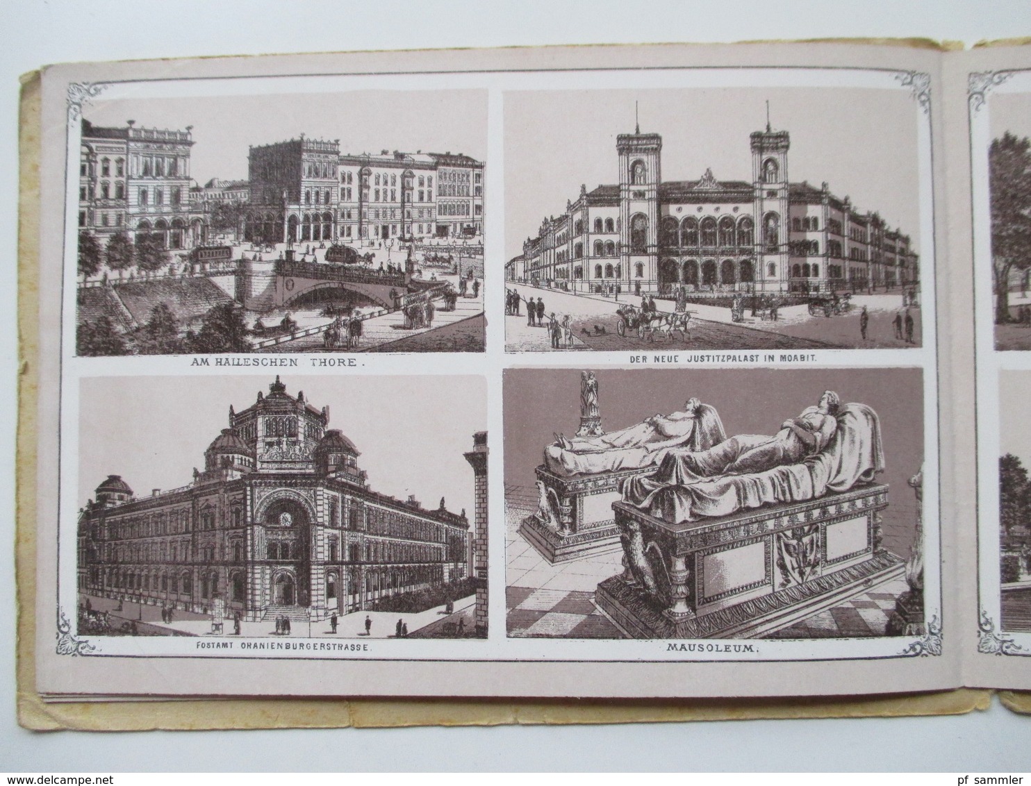 Berlin Leporello um 1900 mit einigen Ansichten! Druck und Verlag Jacobi & Zobel, Dresden