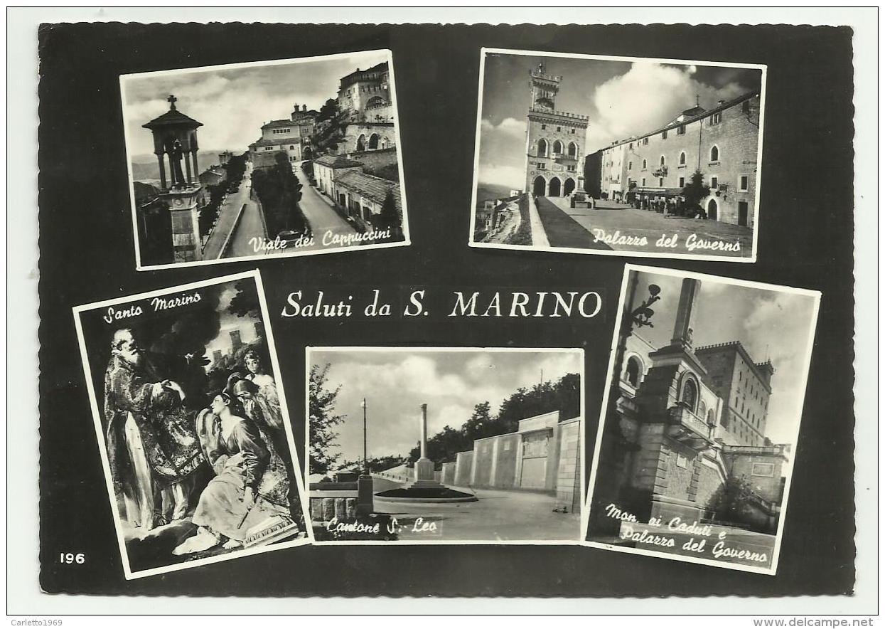 SALUTI DA S.MARINO - VEDUTE - VIAGGIATA FG - San Marino