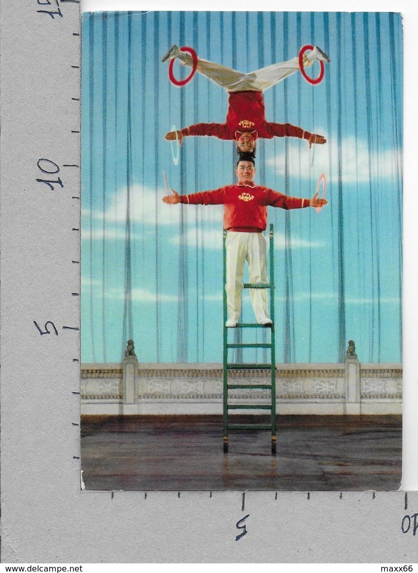 CARTOLINA NV CINA - BALANCING ON A LADDER - Equilibre Sur Une Echelle - 10 X 15 - Cina