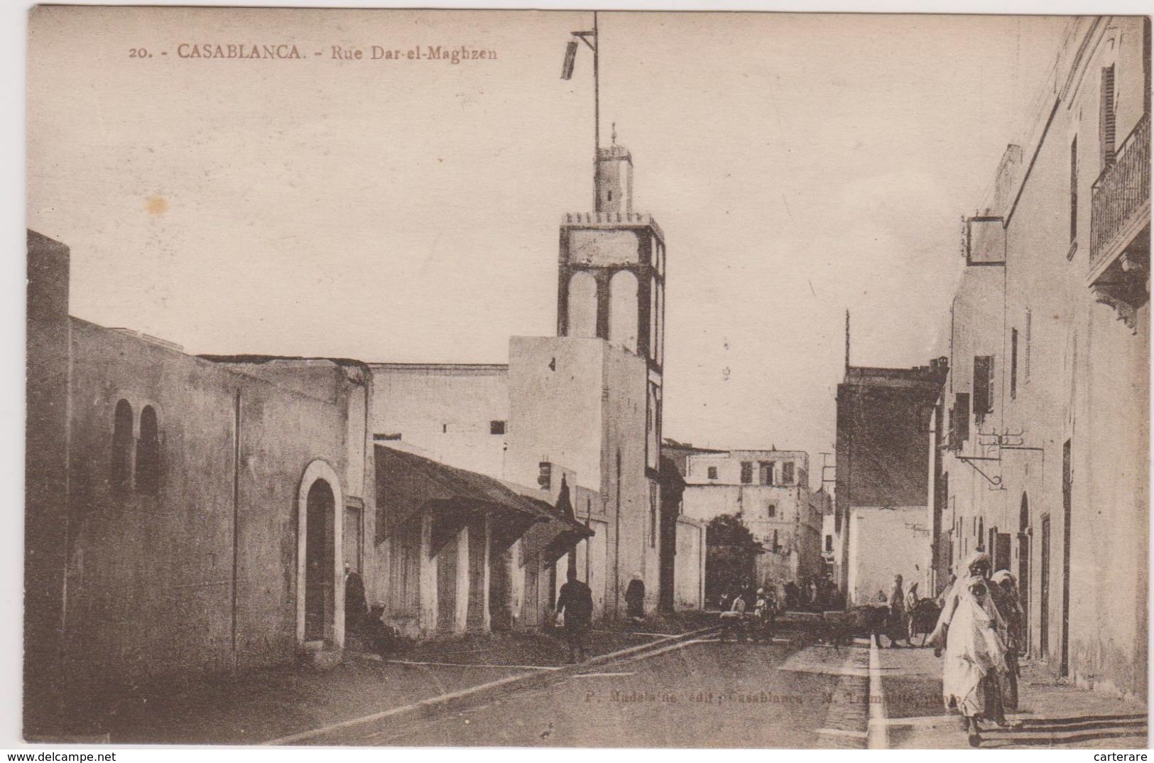 CARTE ANCIENNE,afrique,africa,maghreb,MAROC,MOROCCO,CASABLANCA,1914 - Casablanca