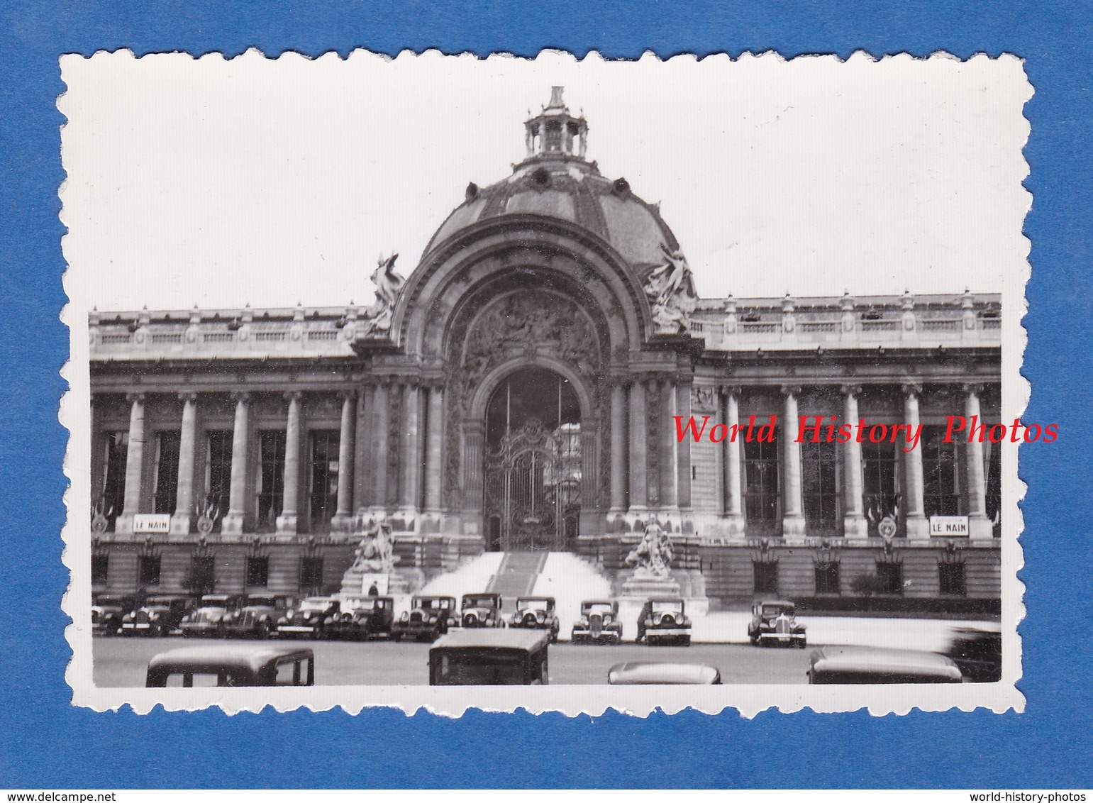 Photo Ancienne - PARIS - Le Petit Palais - Groupe D' Automobile à Identifier - Auto - Automobiles