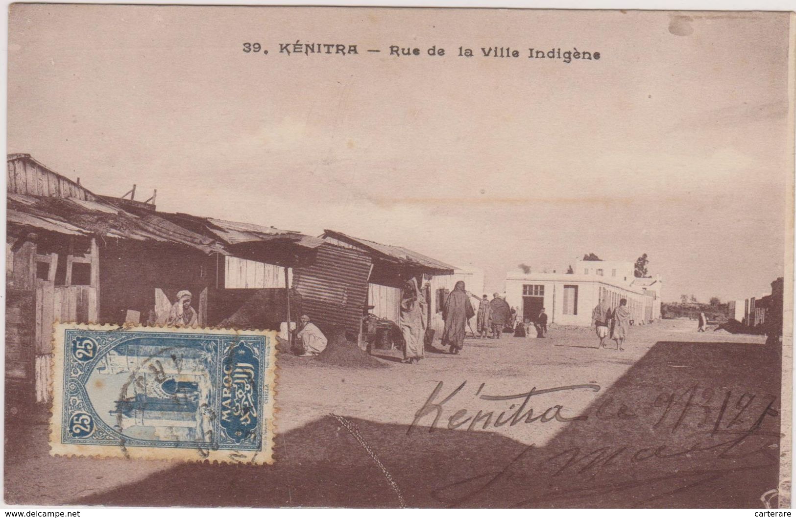 AFRIQUE,AFRICA,MAROC,MOROCCO,MARRUECOS,KENITRA EN 1927,prés RABAT,TIMBRE,indigene - Rabat