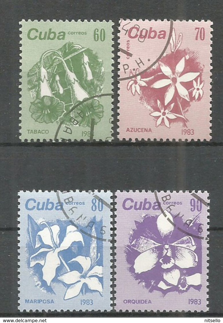 LOTE 2154  ///  (C030)  CUBA 1983  FLORES - Gebruikt