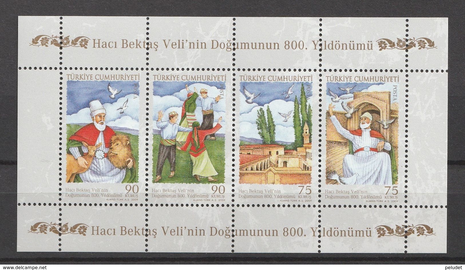 Turkey 2009, Haci Bektas Velis-Doves M.S Mnh - Neufs