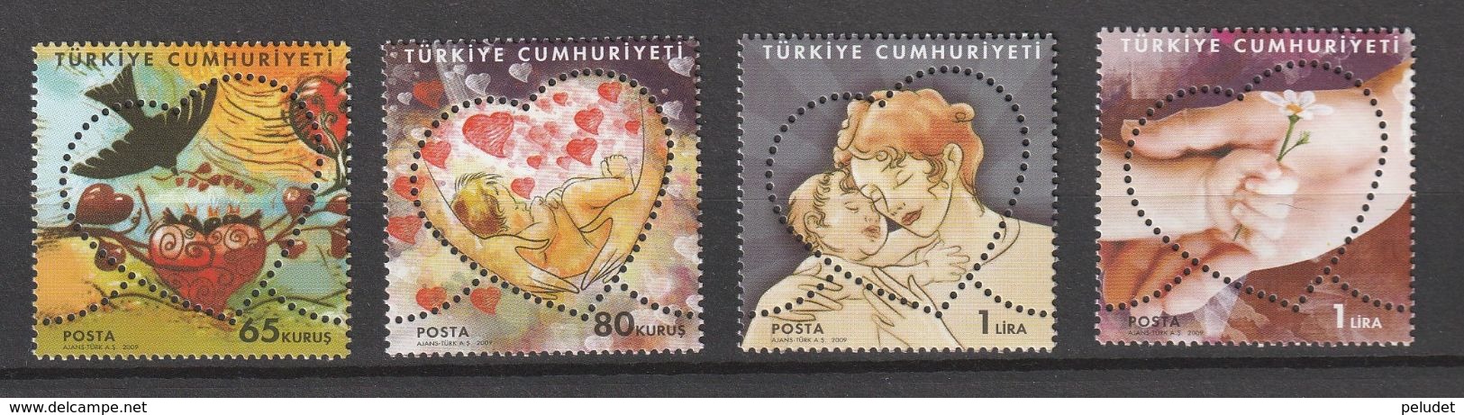 Turkey 2009, Mothers Day-Birds (4) Mnh - Ongebruikt