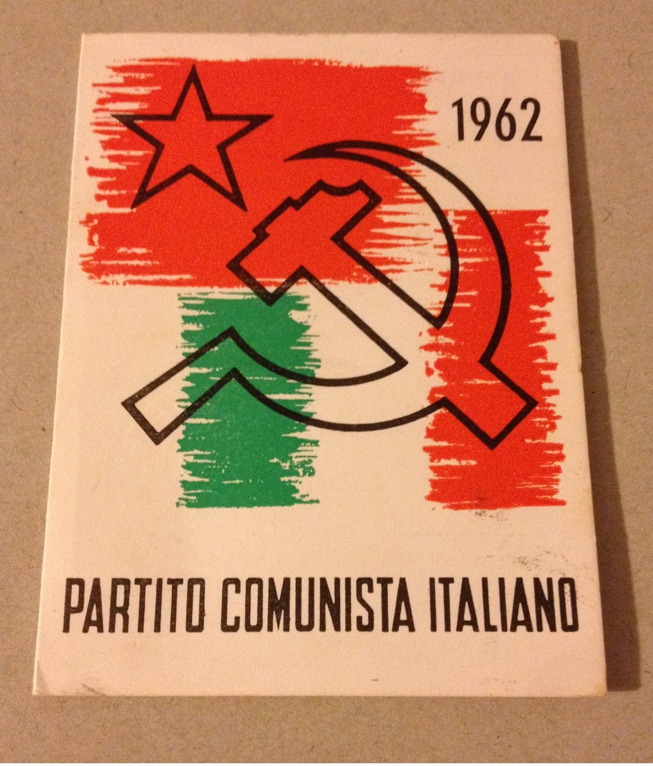 TESSERA VECCHIO PARTITO COMUNISTA 1962 - Non Classés