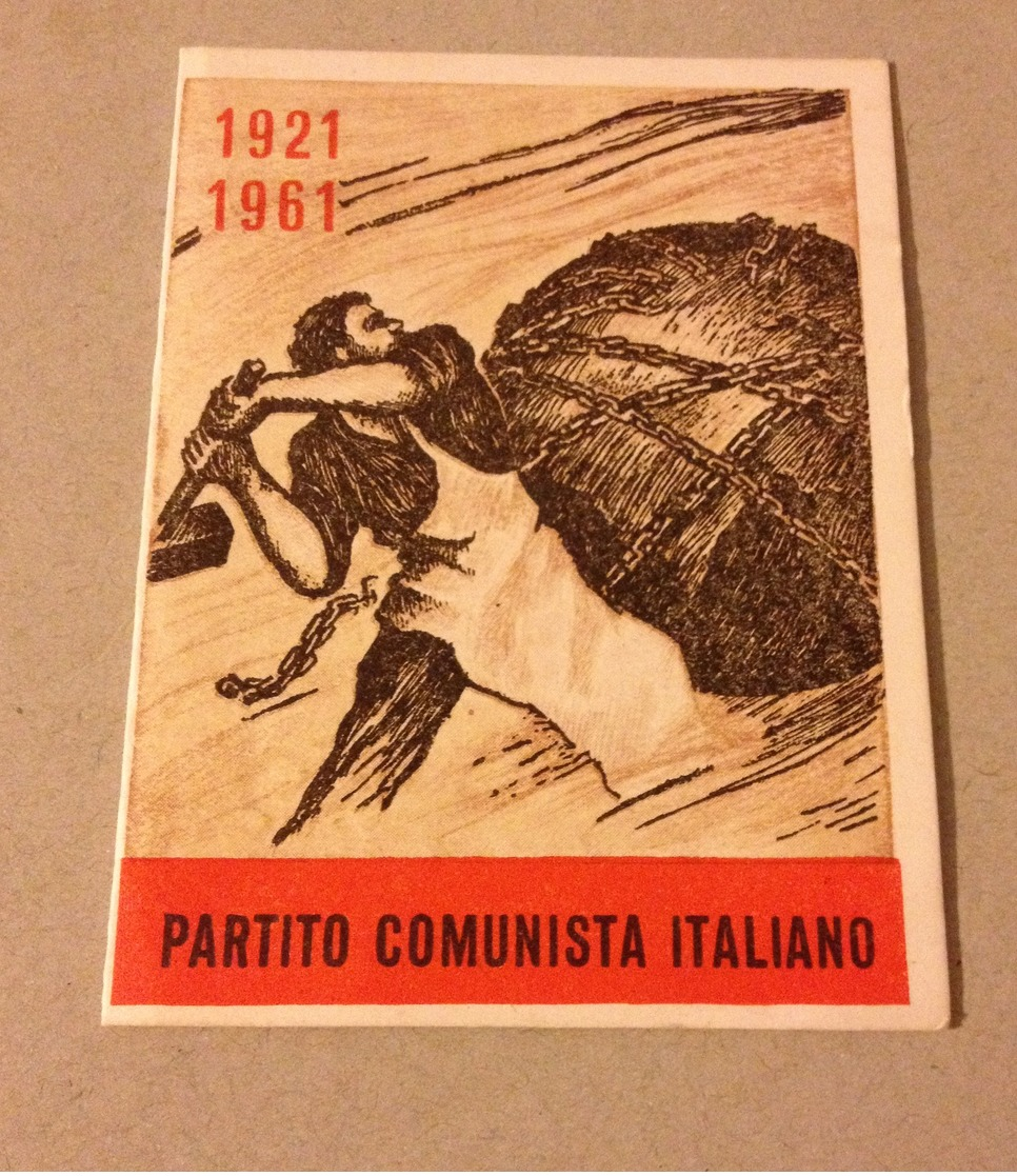 TESSERA VECCHIO PARTITO COMUNISTA 1961 - Non Classificati