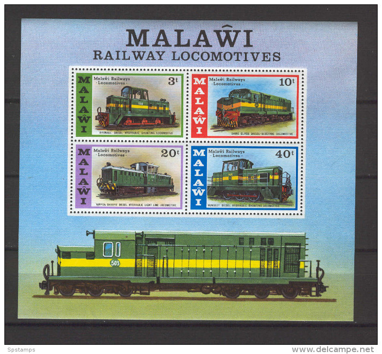 Malawi 1976 Trains MS MNH (DMS01) - Malawi (1964-...)