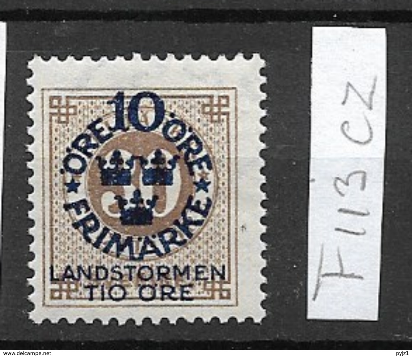 1916 MNH Sweden, Landstrom I: Watermark KPV - Ongebruikt