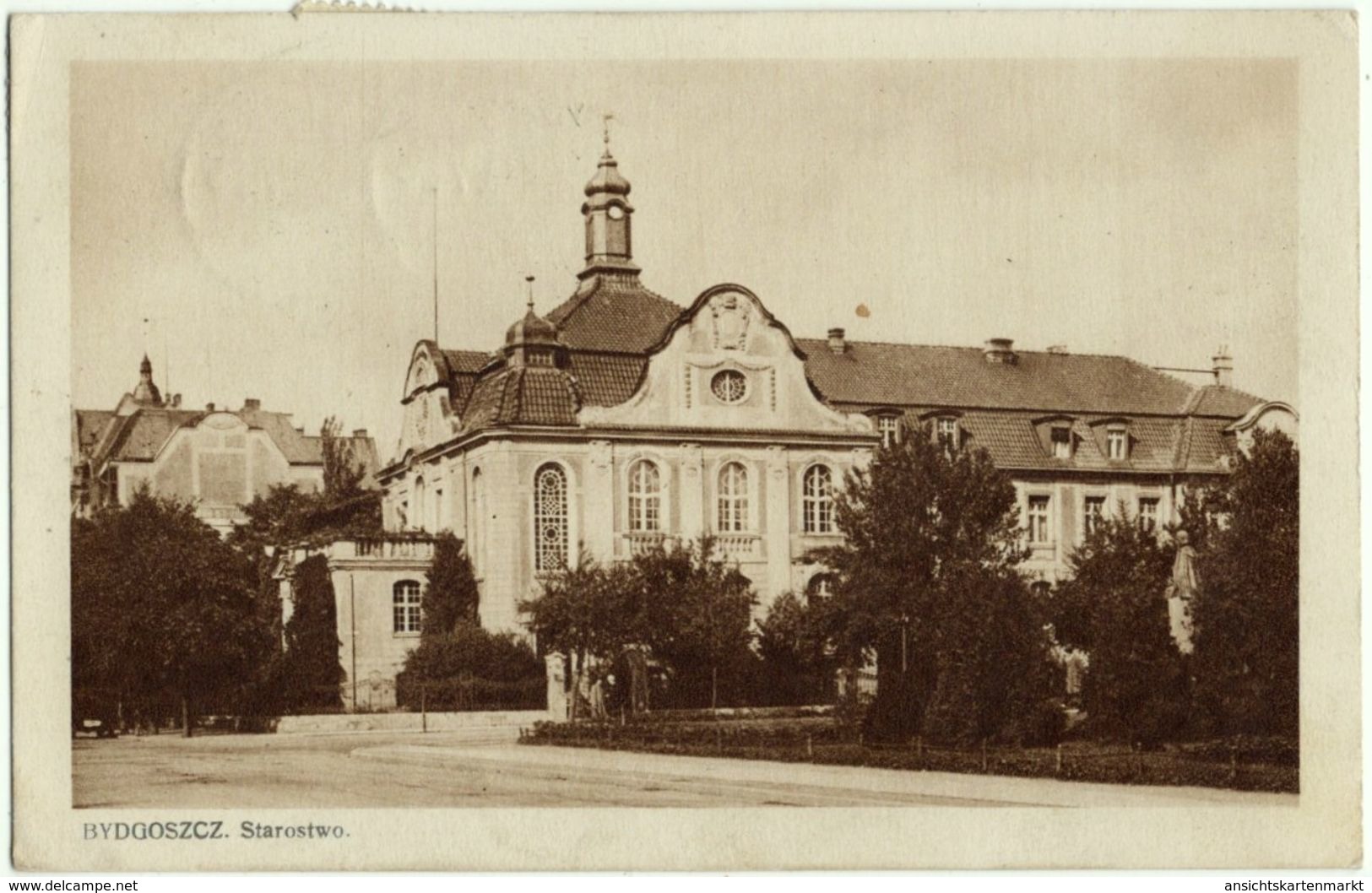 Bydgoszcz, Starostwo, Alte Ansichtskarte 1929 - Polen