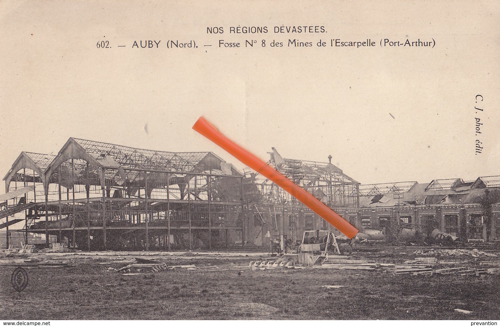AUBY - Fosse N°8 Des Mines De L'Escarpelle (Port-Arthur) - Nos Régions Devastées - Auby