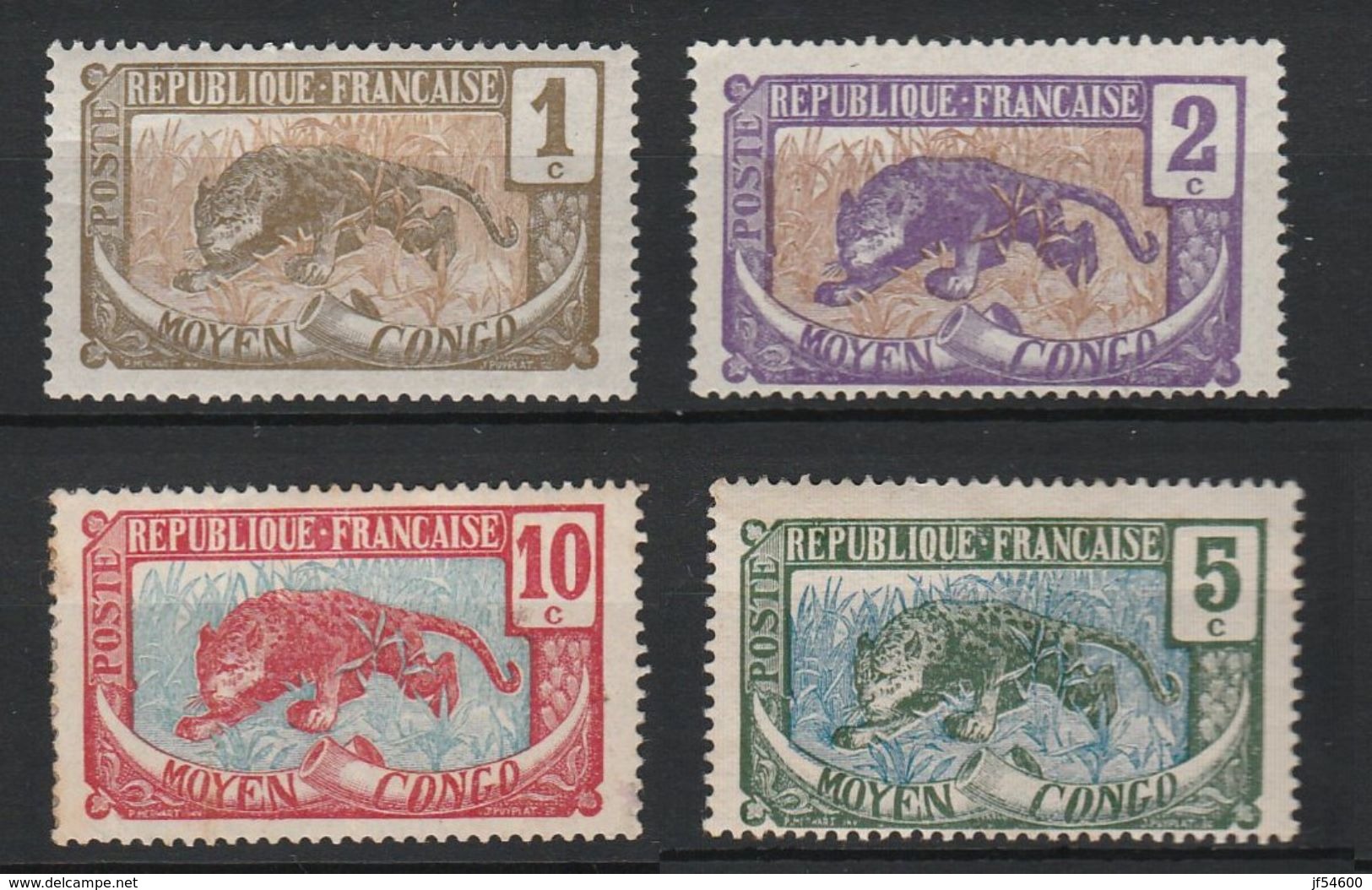 Congo No 48,49,51,52 * - Neufs