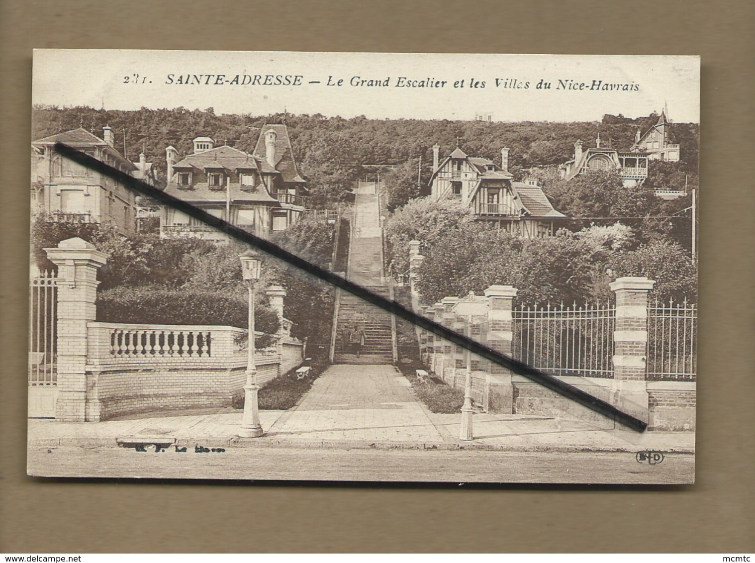 CPA  - Sainte Adresse - Le Grand Escalier Et Les Villas Du Nice Havrais - Sainte Adresse