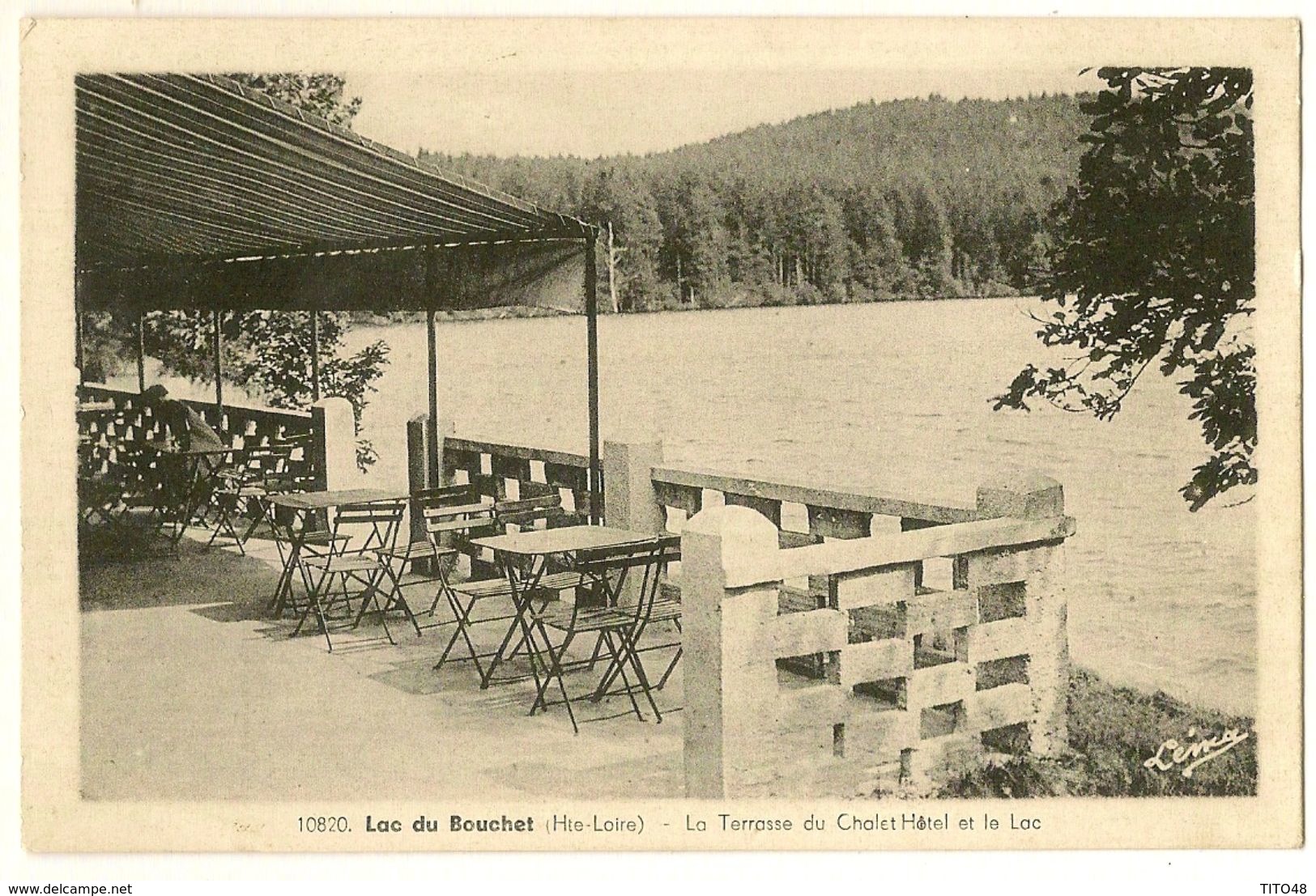 Lac Du Bouchet - La Terrasse Du Chalet Hôtel Et Le Lac - Hte-Loire - Other & Unclassified