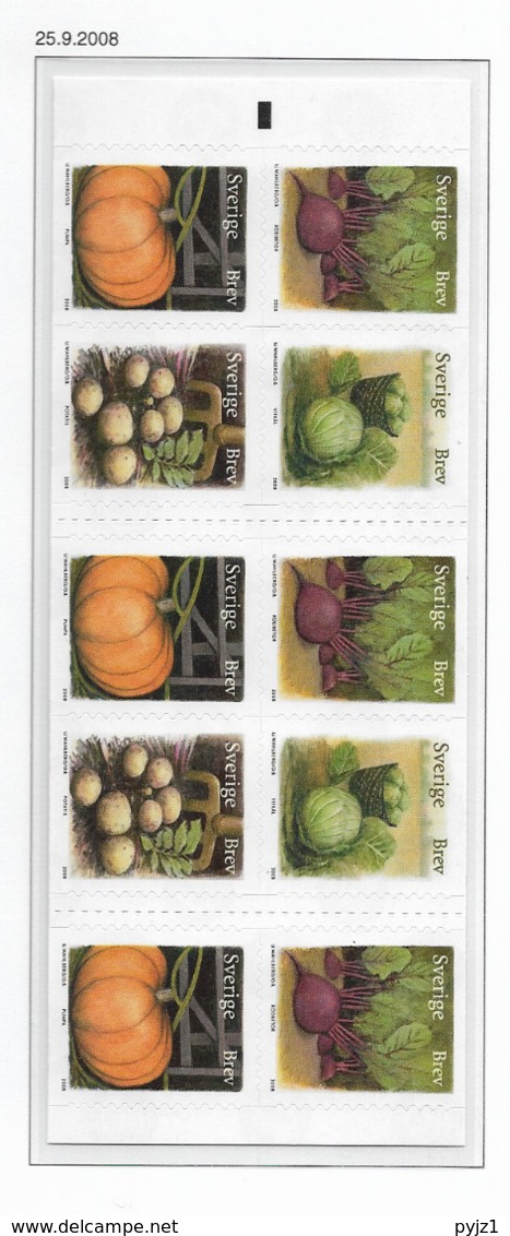 2008 MNH Sweden,  Booklet, Postfris - 1981-..