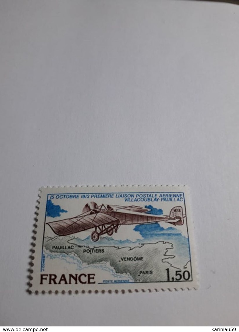 Timbre France  1978 - PA N° 51 - Première Liaison Postale Aérienne - Villacoublay-Pauillac - Neuf - Unused Stamps