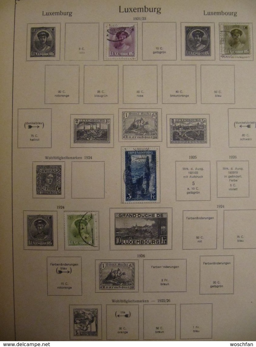 Ancient Luxembourg Stamps Before 1936, See Pics! - Sammlungen