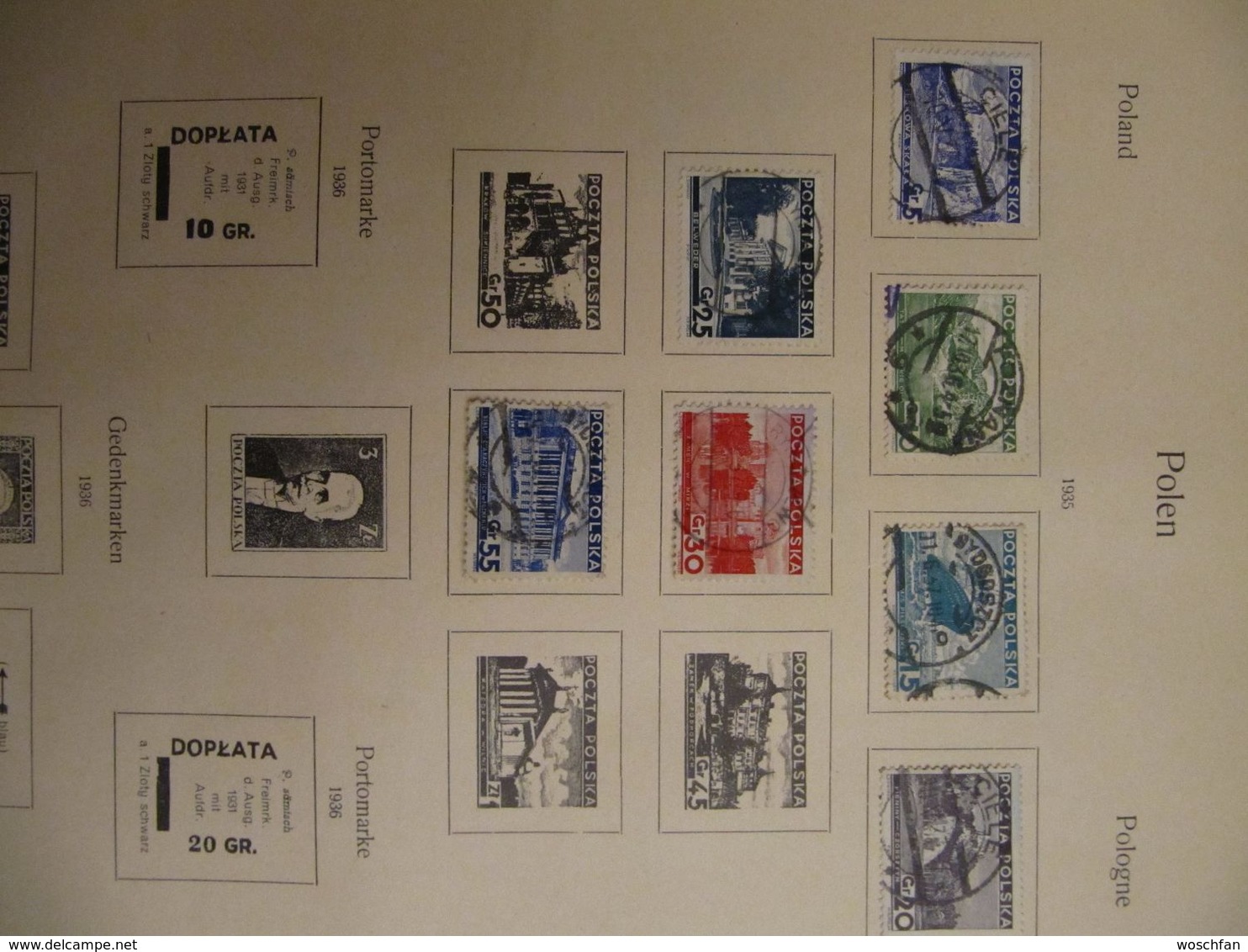 Ancient Poland stamps before 1936, see pics!