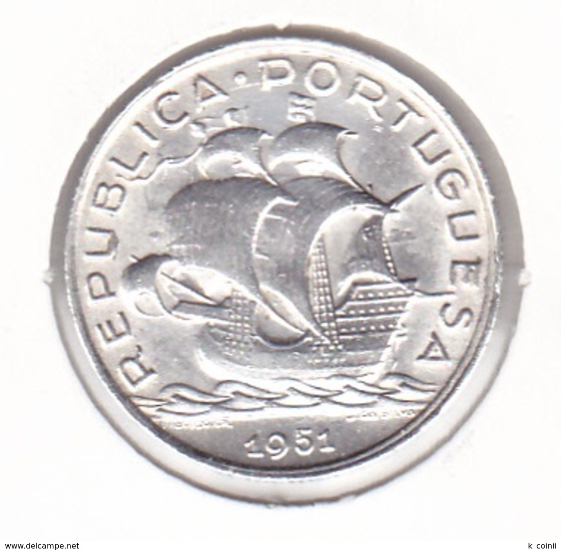 Portugal - 5 Escudos (5$00) 1951 - XF/SUP - Portugal