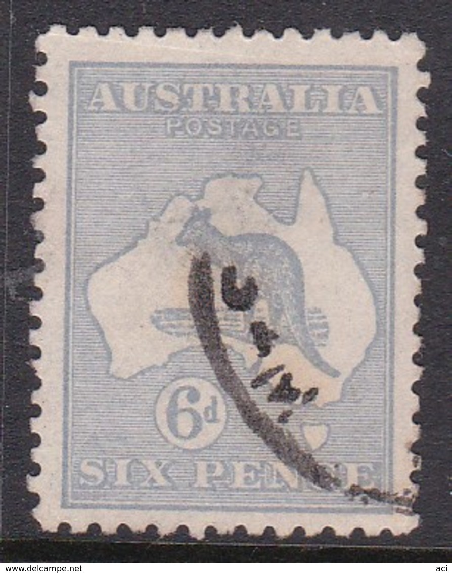 Australia SG 38 1915-20 Kangaroo Six Pence Ultramarine,used, - Gebraucht