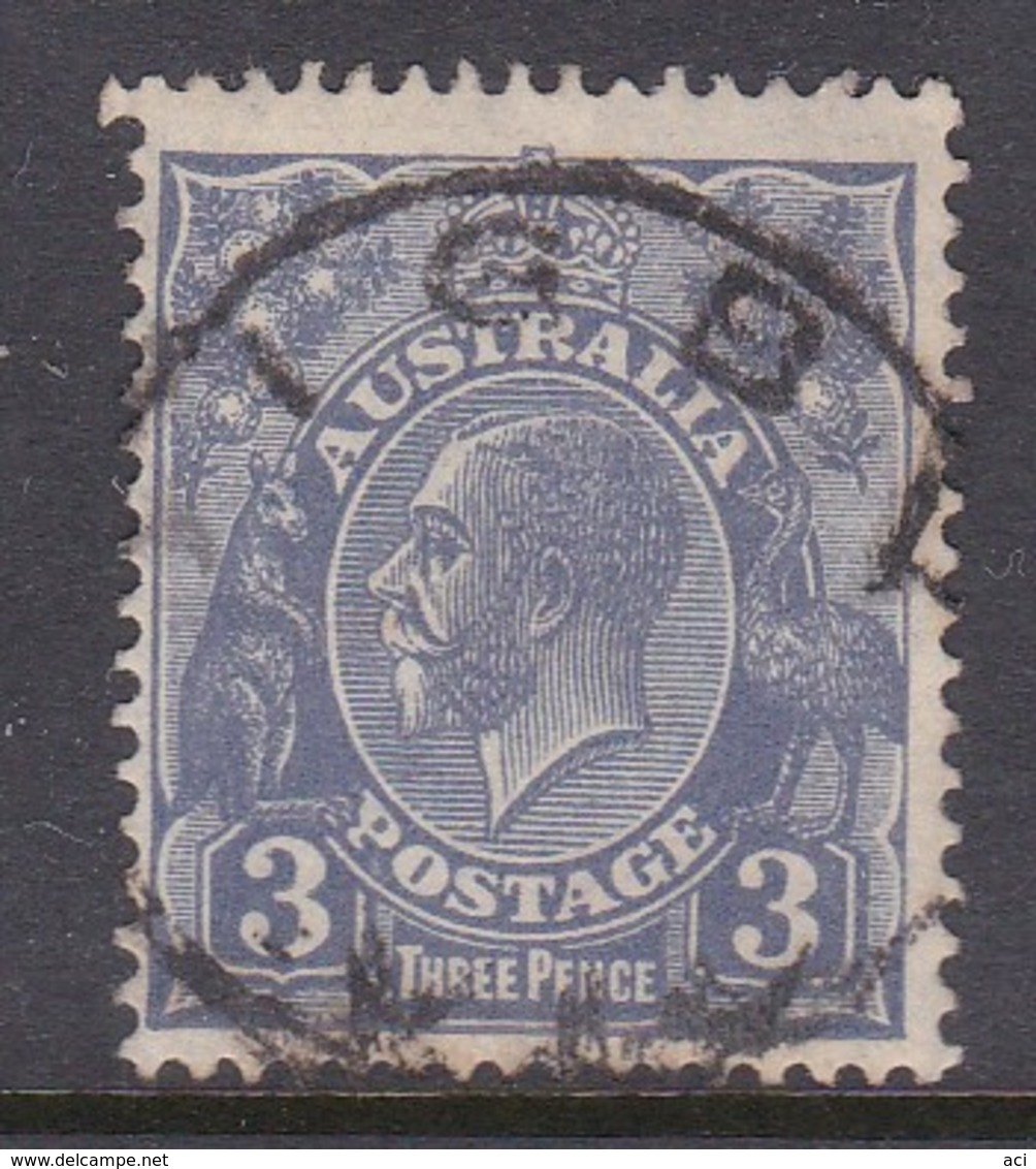 Australia SG 76 1926-30 King George V Three Pence Ultramarine,used . - Used Stamps