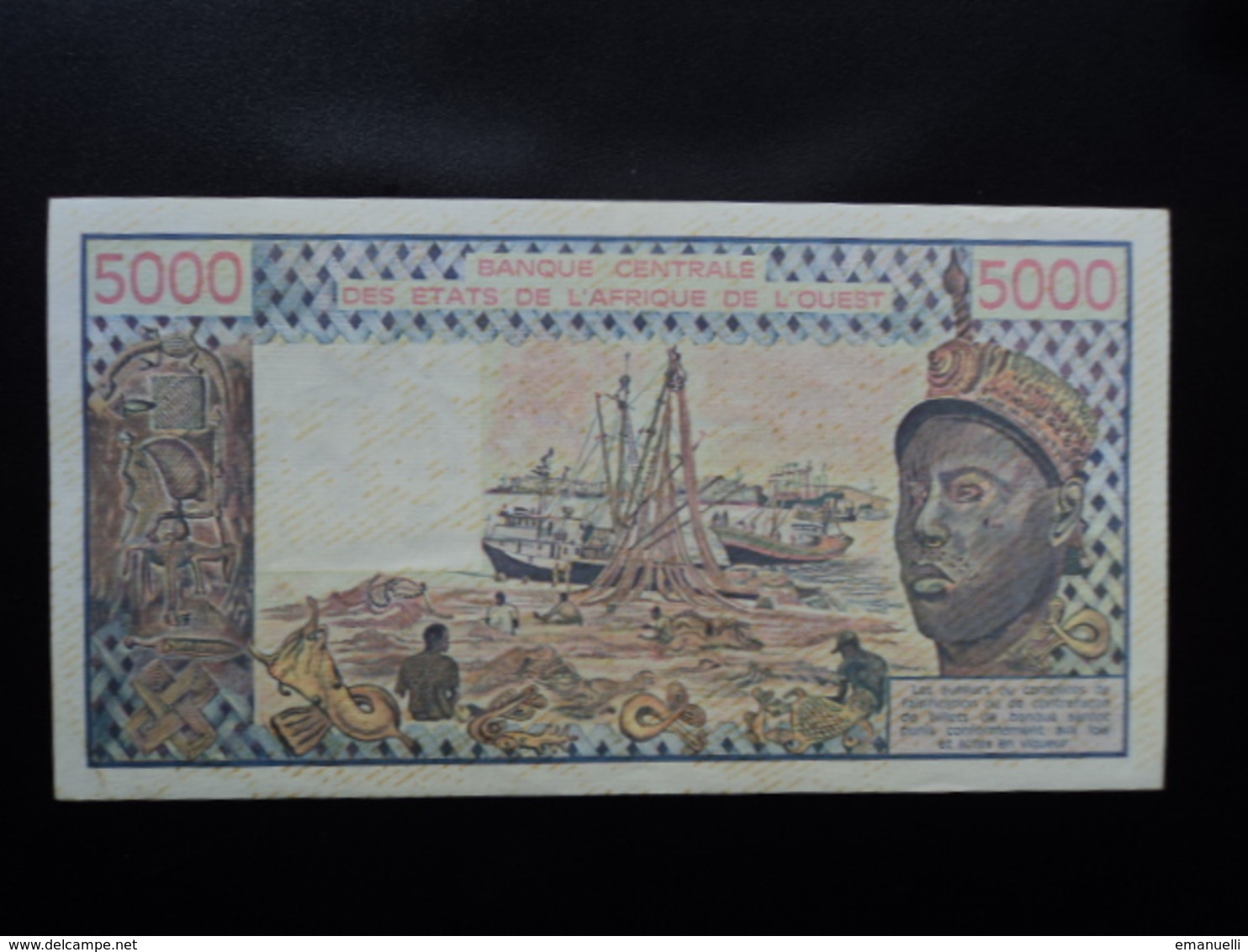 COTE D'IVOIRE : 5000 FRANCS  1985  P 108An   SUP+ - Costa De Marfil