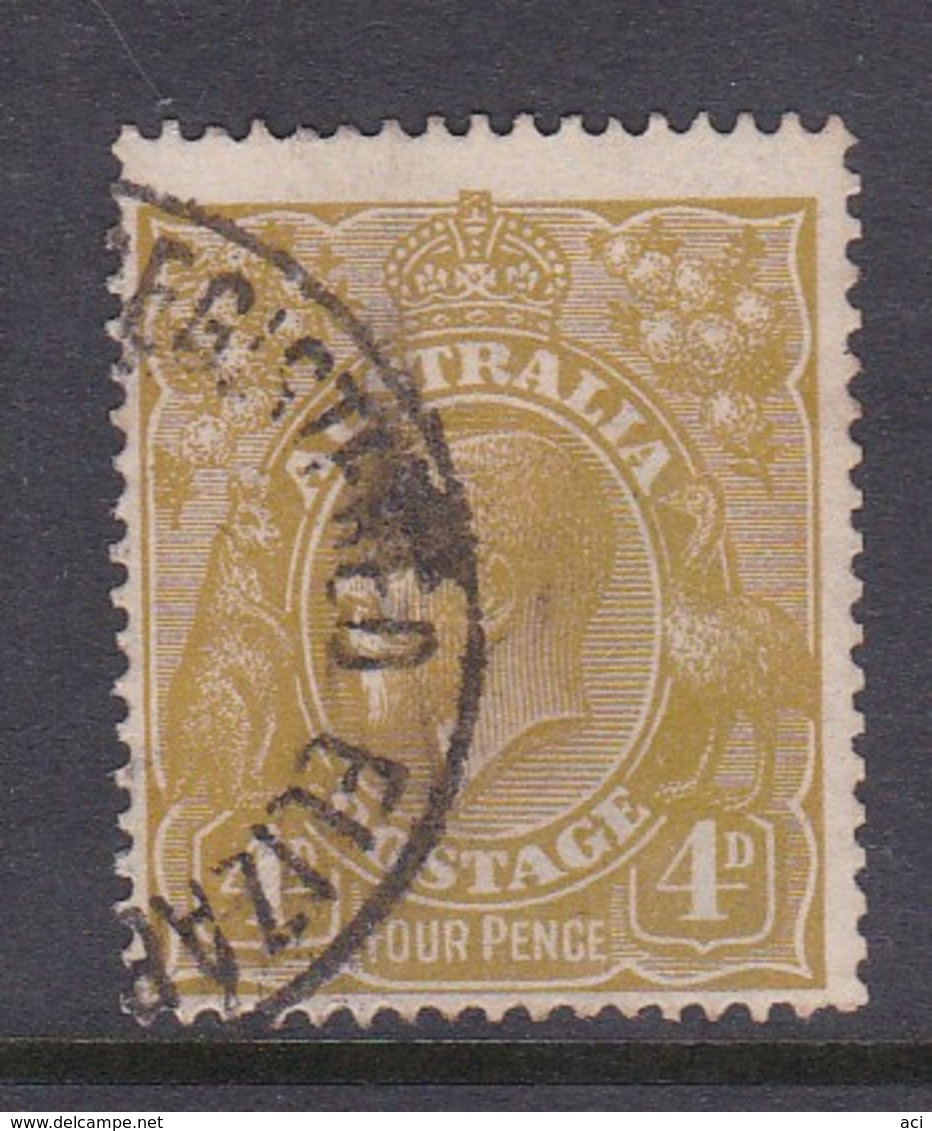 Australia SG 80 1924 King George V Four Pence Olive,used, - Gebruikt