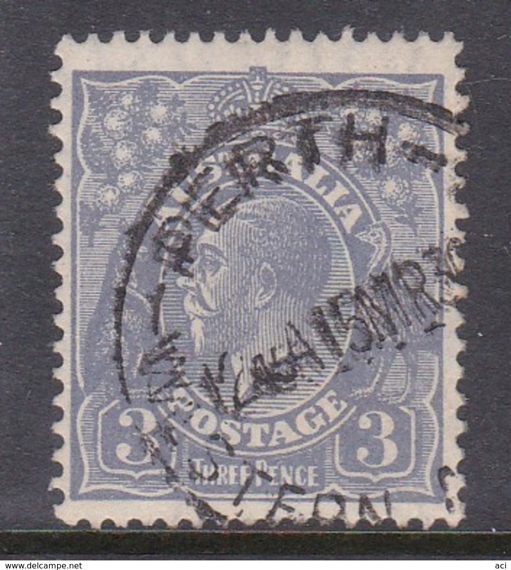 Australia SG 100 1926-30 King George V Three Pence Ultramarine,used . - Used Stamps