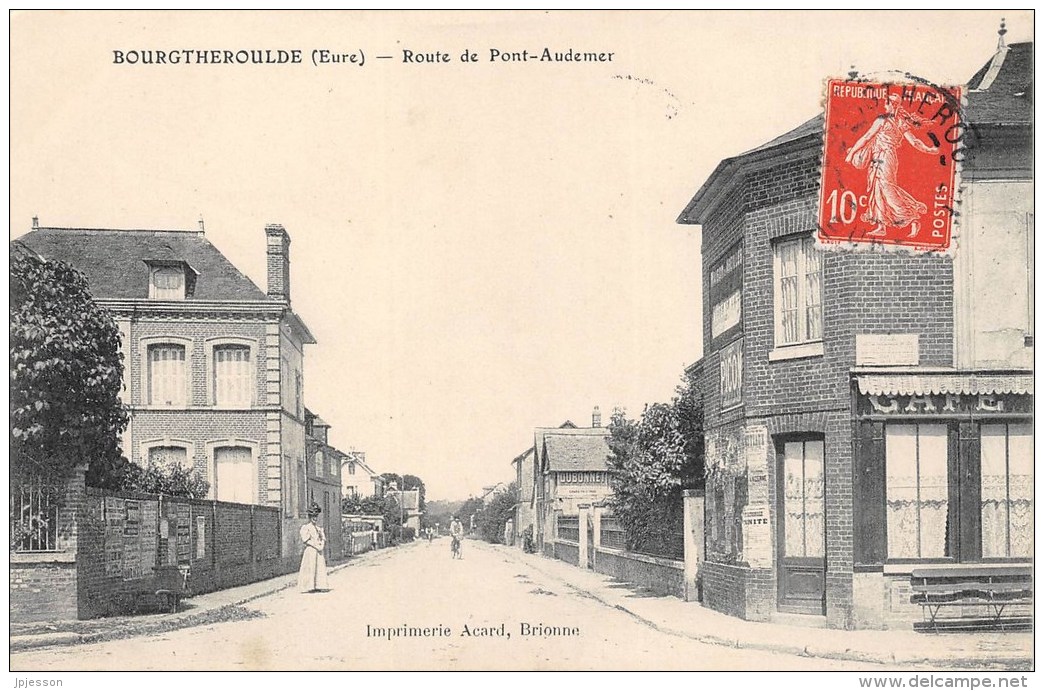 EURE  27  BOURGTHEROULDE   ROUTE DE PONT AUDEMER - Bourgtheroulde