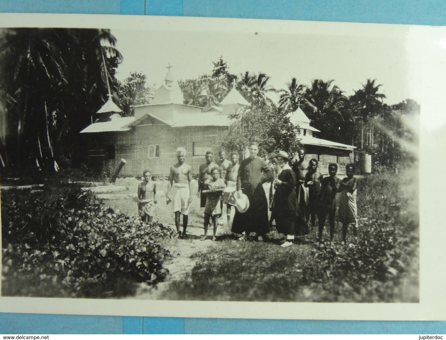 Carte Photo Une Des Eglises De Buka Les PP Conley Et Wade - Papua Nuova Guinea