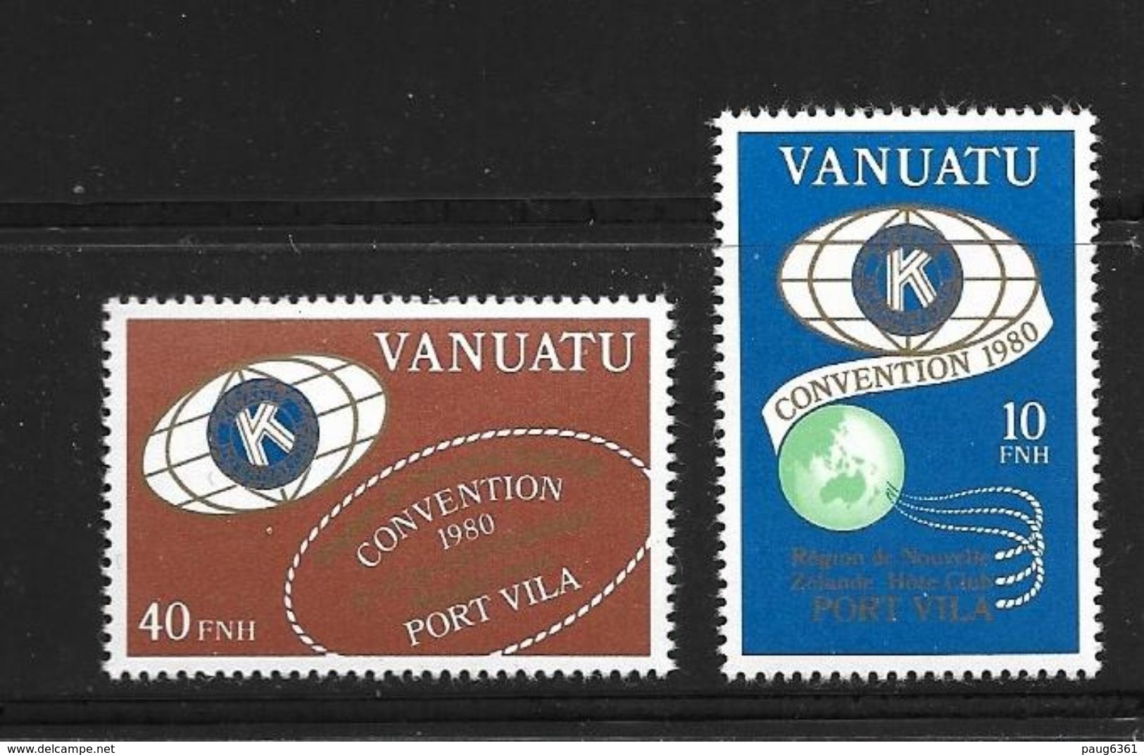 VANUATU 1980 KIWANIS CLUB  YVERT  N°613/14  NEUF MNH** - Vanuatu (1980-...)