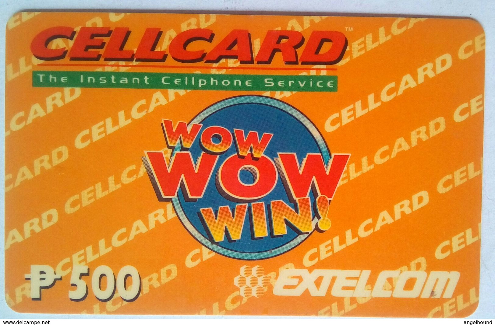 Philippines Cellcard 500 Pesos Wow Wow Win - Philippinen