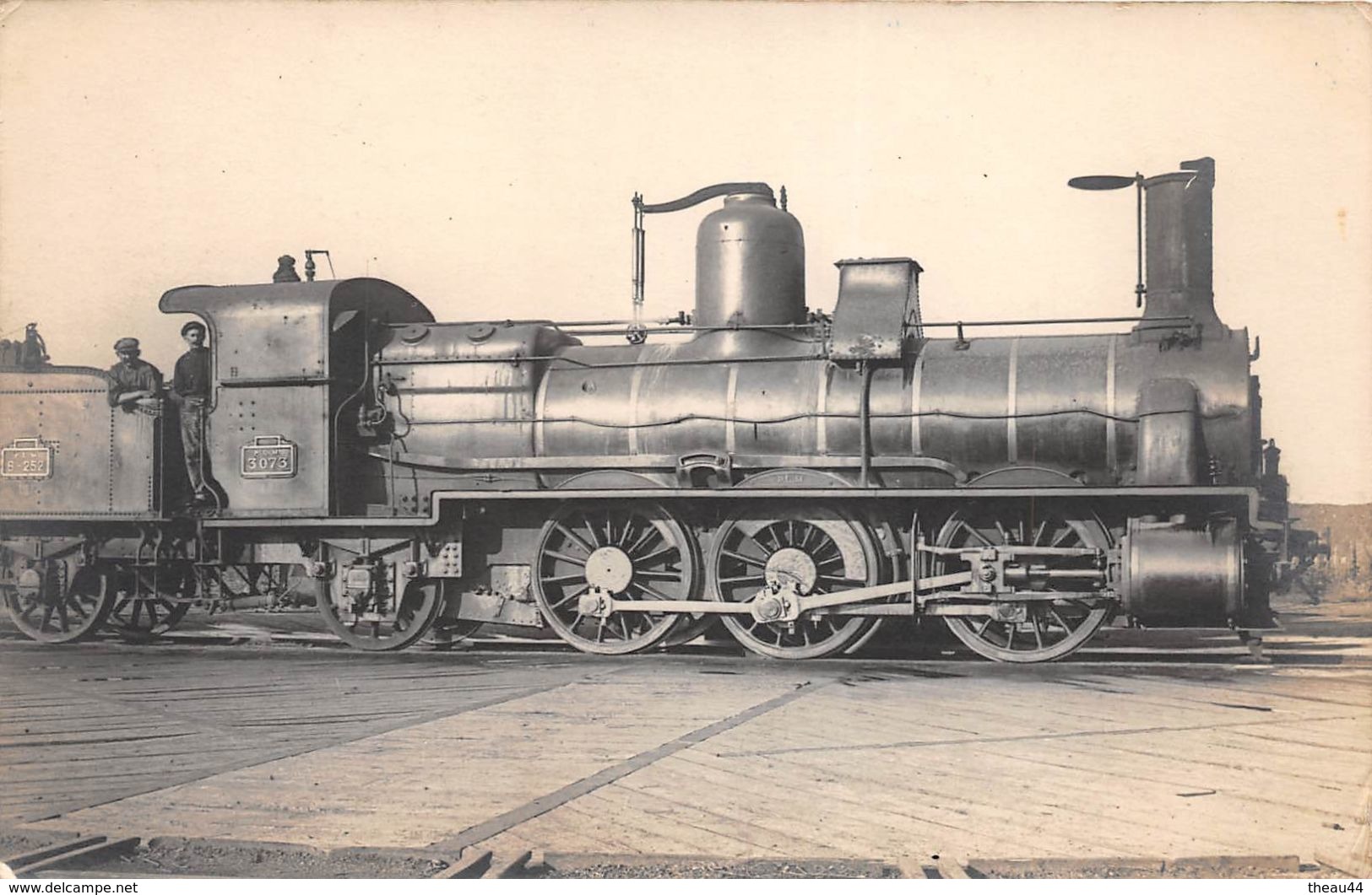 ¤¤  -  Carte-Photo D'une Machine Du P.L.M. N° 3073  -  Locomotive  -  Cheminots    - Chemin De Fer  -  ¤¤ - Treni