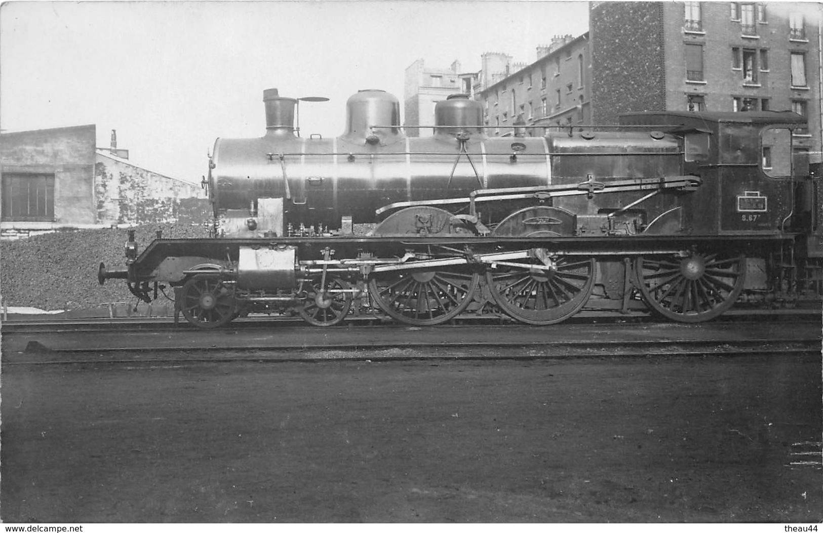 ¤¤  -  Carte-Photo D'une Machine Du P.L.M.  -  Locomotive      - Chemin De Fer  -  ¤¤ - Trains