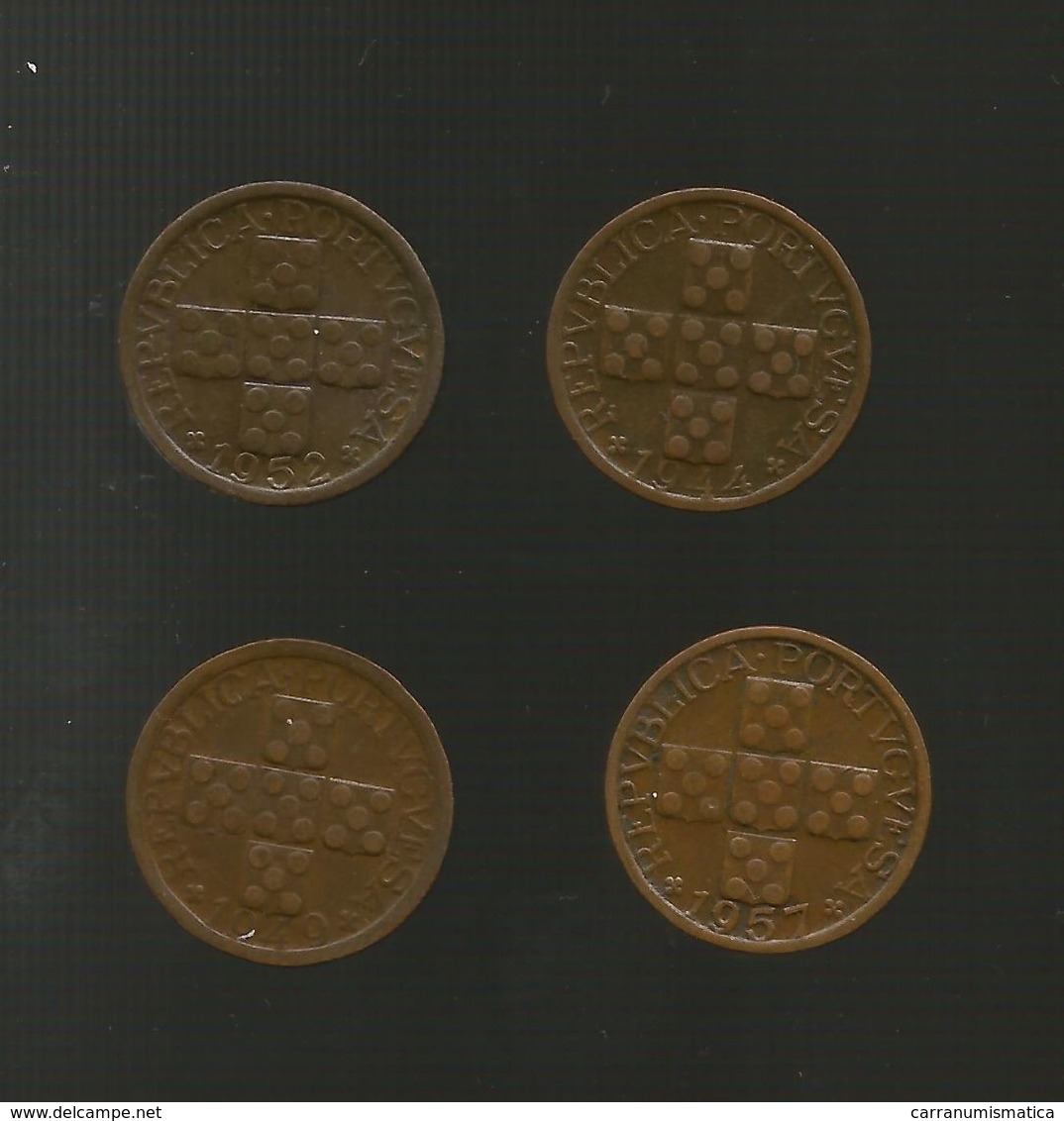 PORTUGAL / PORTOGALLO - 10 CENTAVOS (1944 - 1949 - 1952 - 1957) Lot Of 4 Different Coins - Portogallo