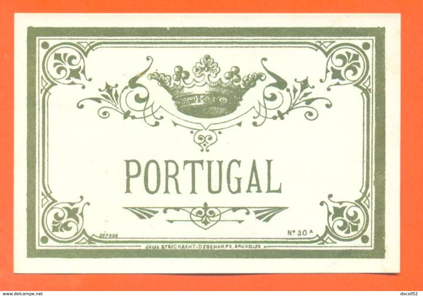 étiquette Ancienne De Vin De Porto ? Portugal - Autres & Non Classés