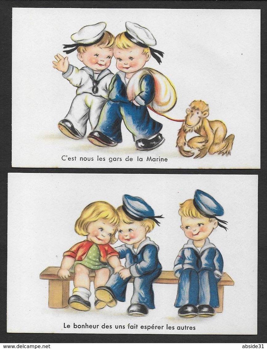 Série De  6 Cartes - Enfants Marins - 1900-1949