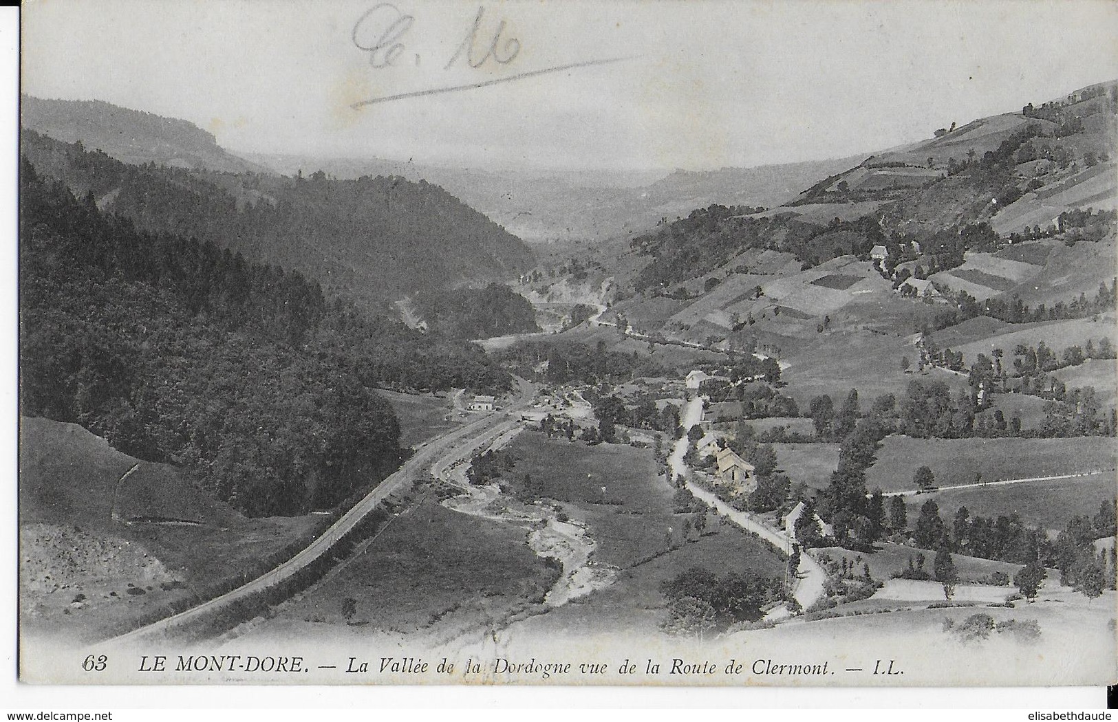 1916 - CARTE FM De L'HOPITAL TEMPORAIRE N° 59 De MONT-DORE (PUY DE DOME) - WW I