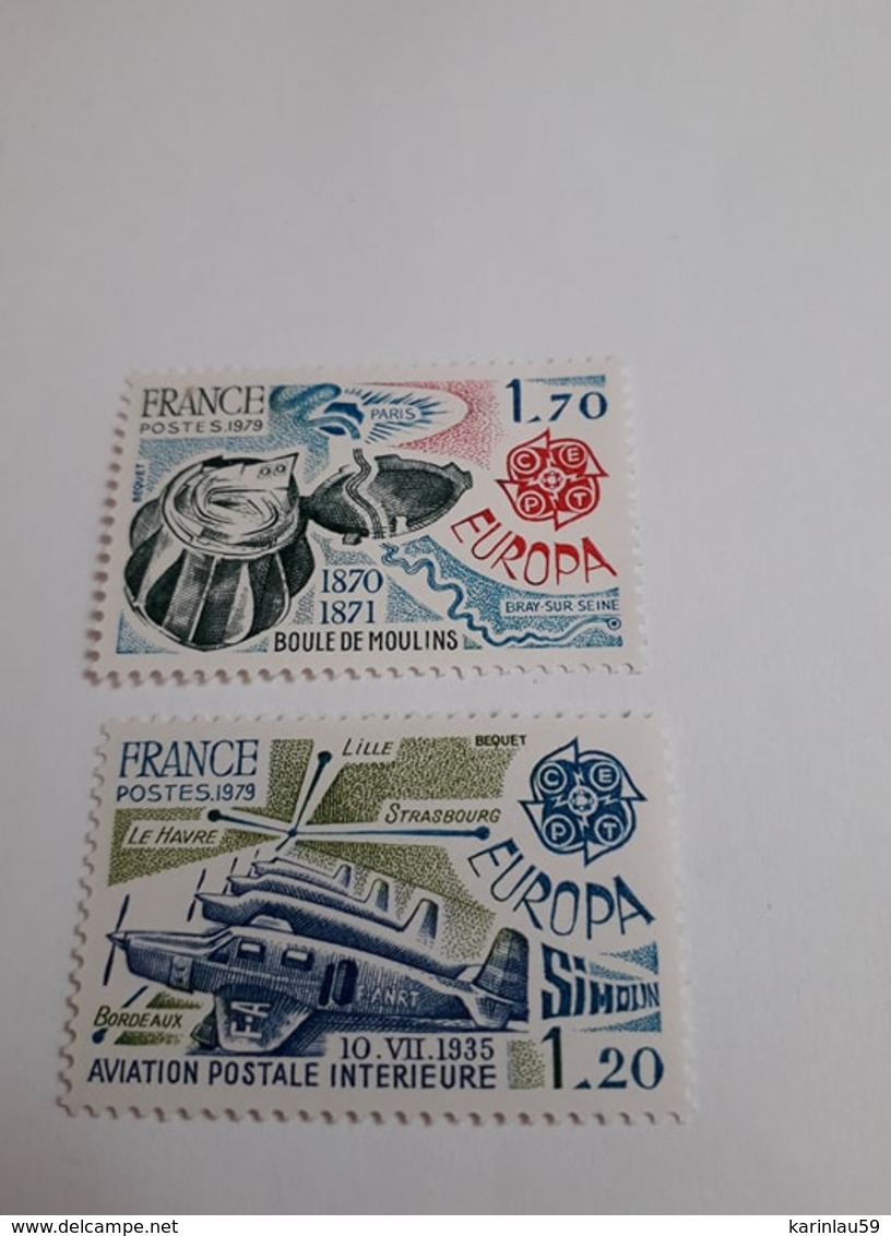 Timbre France YT 2046 & 2047 " Europa " 1979 Neuf - Ungebraucht