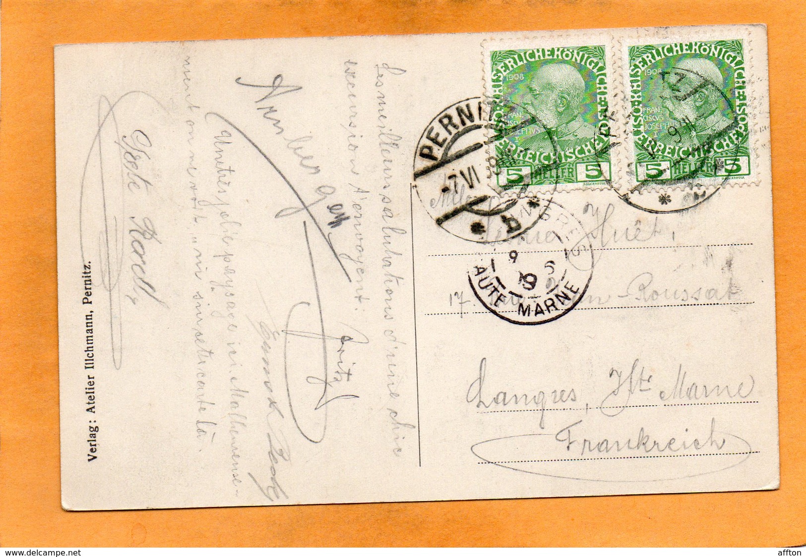 Pernitz NO 1909 Postcard - Pernitz
