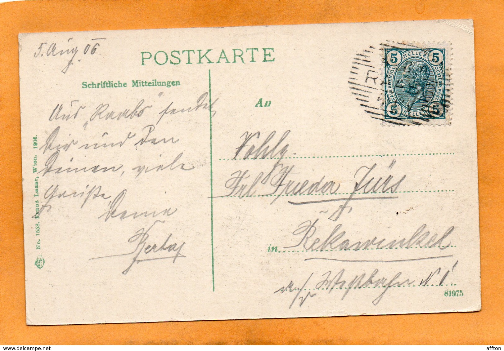 Raabs A.d. Thaya 1905 Postcard - Raabs An Der Thaya