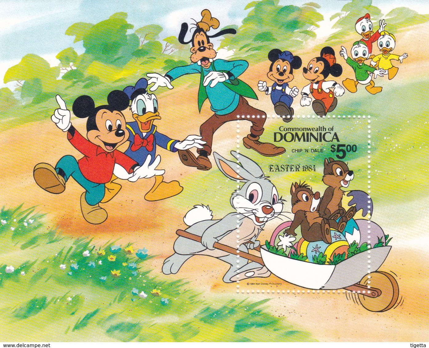 DOMINICA  DISNEY EASTER 1984 - Dominica (1978-...)