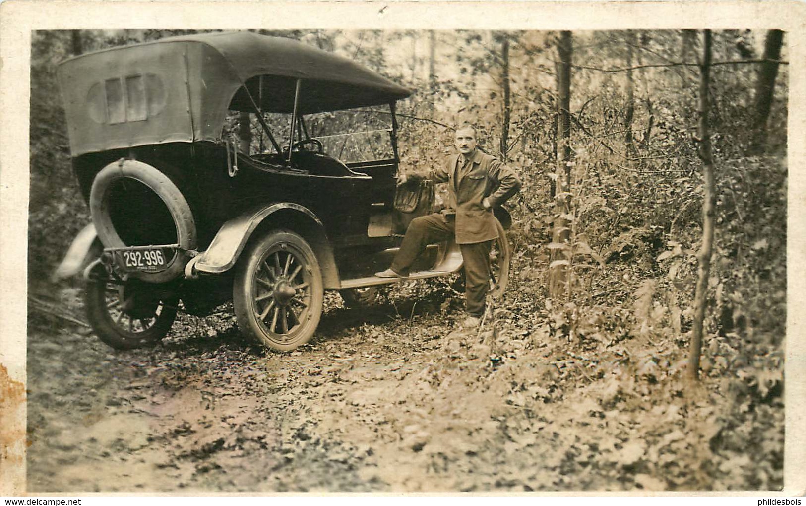 MILITAIRE ( Carte Photo)  AUTOMOBILE - Materiale