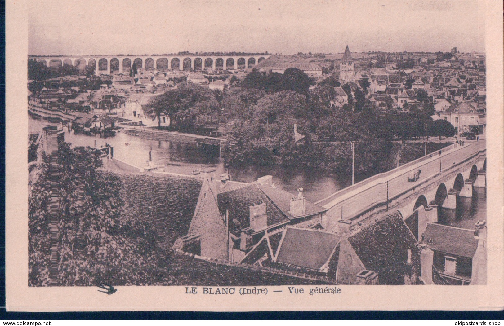 POSTAL LE BLANC - INDRE - VUE GENERALE - EDIT PIMPIN - FRANCIA - Le Blanc