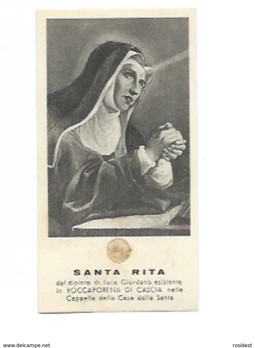 413r)Religioso -Santini- Santa Rita - Religione & Esoterismo