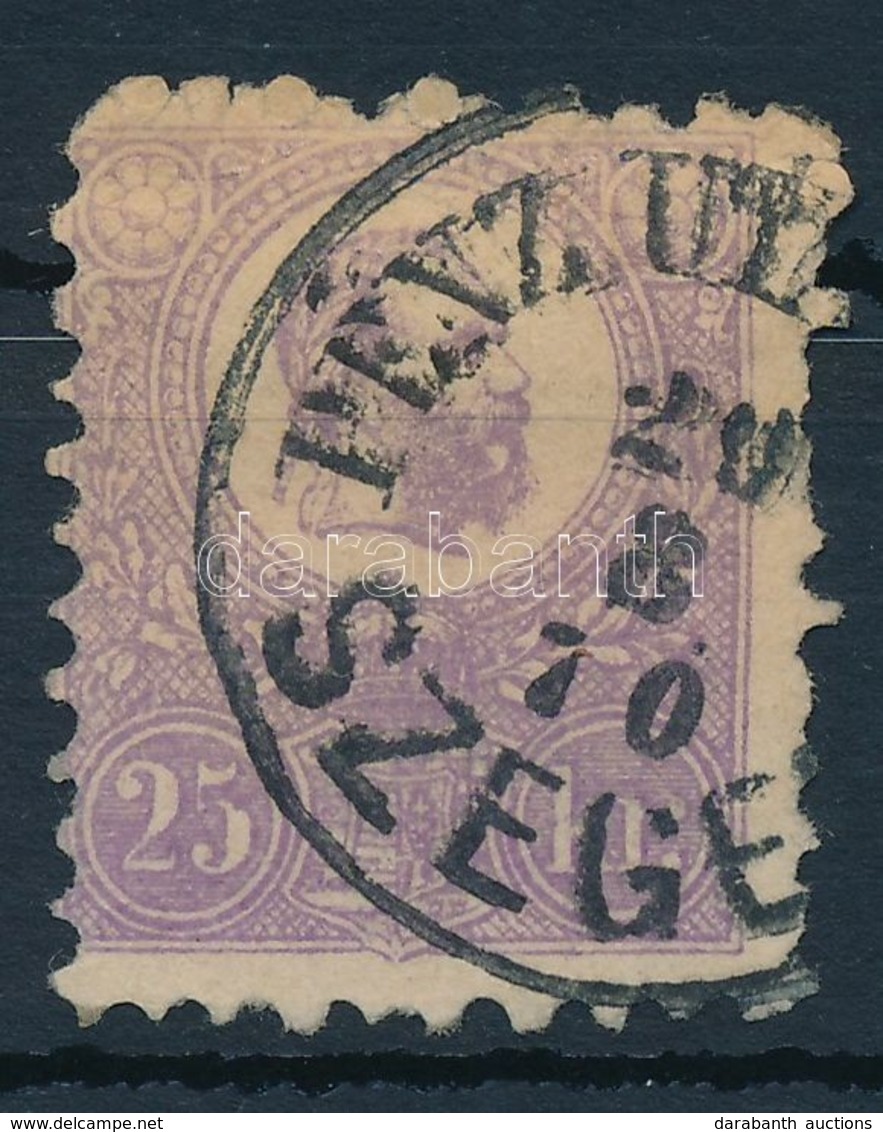 O 1871 K?nyomat 25kr Soetetibolya (90.000) (foghibak) ,,PENZ UT(ALVANY) SZEGE(D)' - Sonstige & Ohne Zuordnung