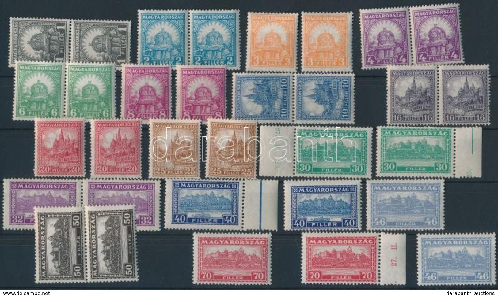 ** 1926 2 Db Peng?-filler I. A Sor, Koezte Parok (50.000) (rancok / Creases) - Altri & Non Classificati